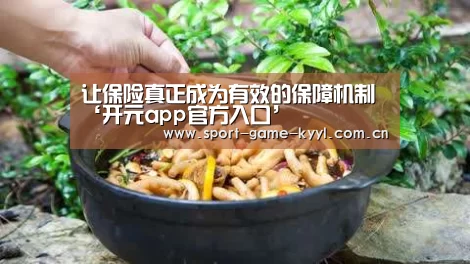 让保险真正成为有效的保障机制‘开元app官方入口’(图1) 开元app官方入口